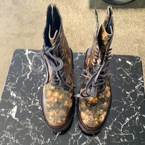 Free people vegan leather combat boots